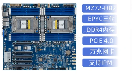 Carte mère MZ72-HB2 à double s - Dual Socket Sp3 Epyc Motherboard avis et prix
